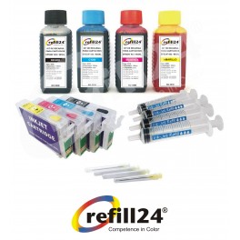 refill24 Cartuchos Recargables Compatible para Epson 603 603XL 
